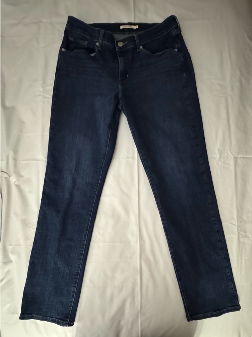 Levi's Dark Blue Straight Leg Women's Jeans
